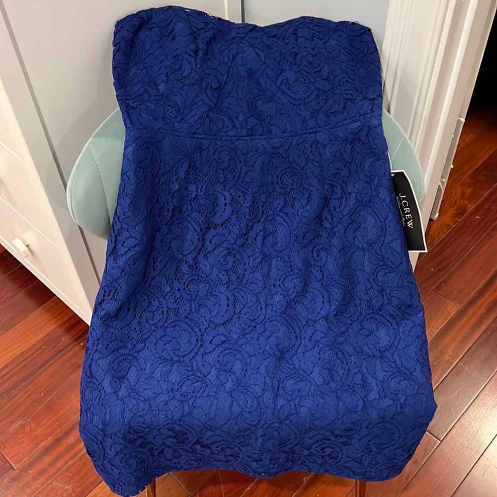 JCrew lace strapless dress NWT sz10